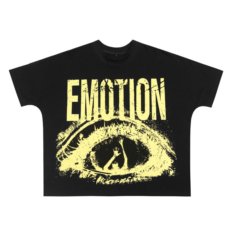 Niceshop Foreign Trade Wholesale Billi0N Hip-Hop High Street Fashion Brand Cartoon Pattern Graffiti Drop Shoulder Sleeve Couple Short-Sleeve T-Shirt