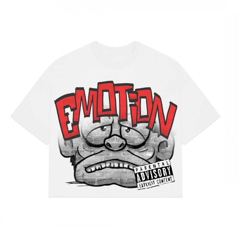 Niceshop Foreign Trade Wholesale Billi0N Hip-Hop High Street Fashion Brand Cartoon Pattern Graffiti Drop Shoulder Sleeve Couple Short-Sleeve T-Shirt